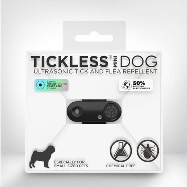 Ultraskaņas pretērču ierīce suņiem Tickless USB Mini Dog melna